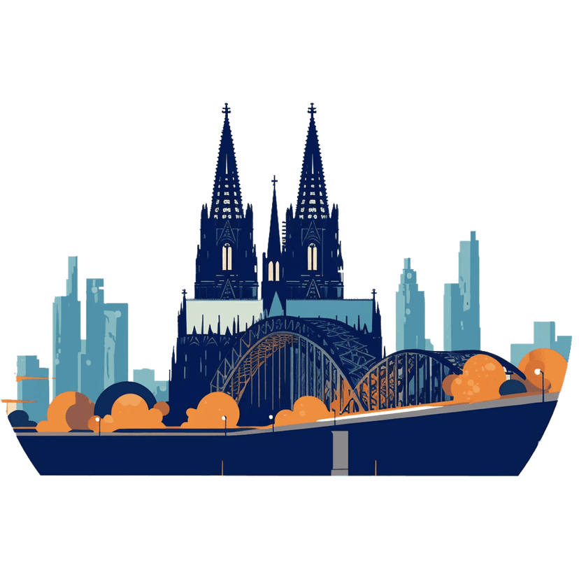 Illustration der Stadt Köln